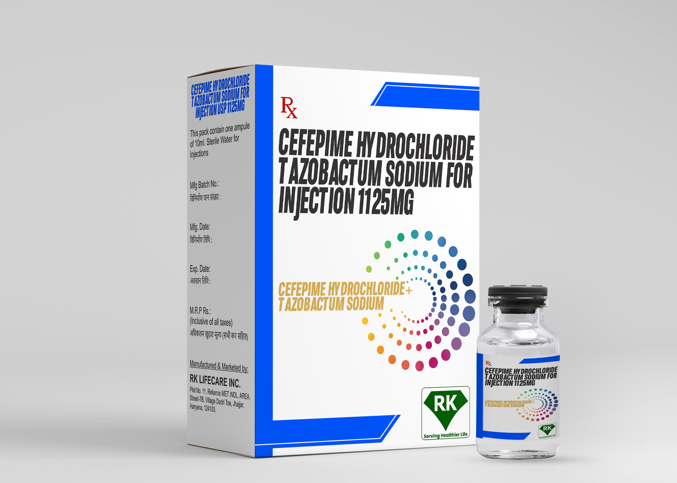 Cefepime Hydrochloride & Tazobactam Sodium for Injection 1125mg